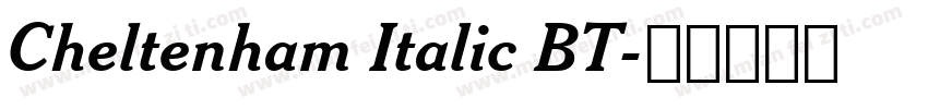 Cheltenham Italic BT字体转换